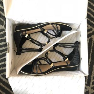 ALDO Muriele Sandals - Black/Gold
